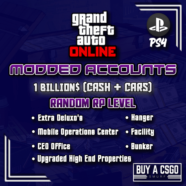 ♨️【XBOX ONE GTA V Modded Account】 with 1 Billion [Cash + Cars], Rp Rank  120 +, Exclusive Gta 5 Online Properties